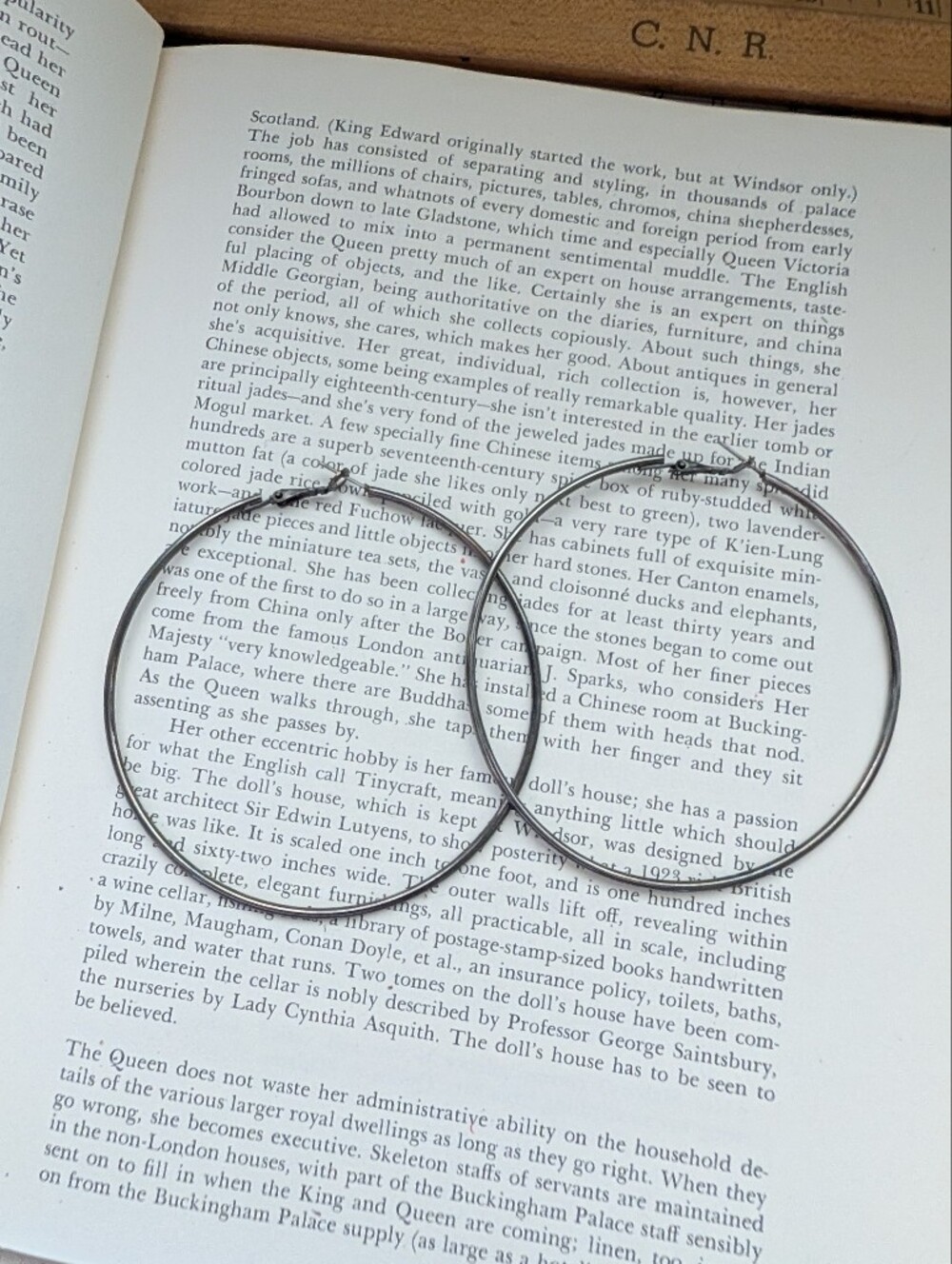 Classic Dark Silver Hoop Earrings - Women Accessories